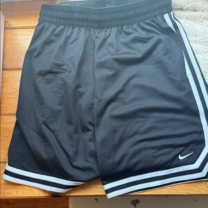 Nike Men's Black Shorts with White Stripes